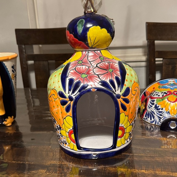 Colorful Ceramic Birdhouse - Picture 2 of 9